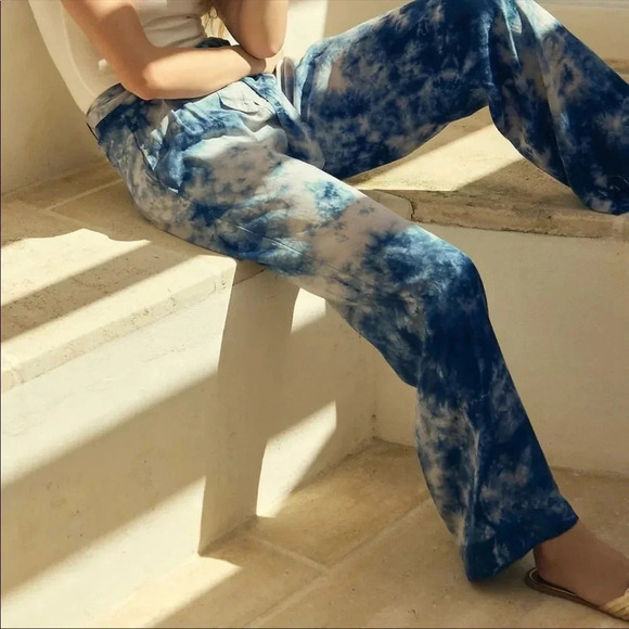 NWT Anthropologie Cloth & Stone Venice Wide-Leg Pants Size X-Small - Picture 3 of 8